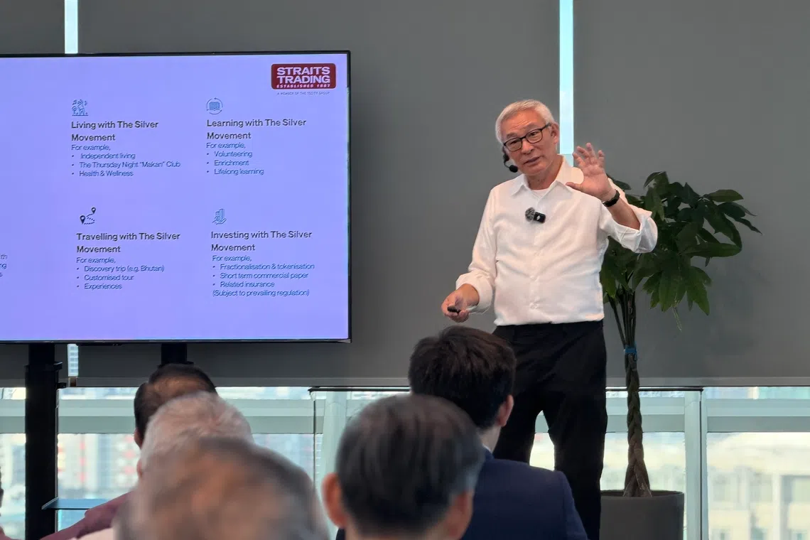 The Silver Movement programme is part of the company's plans for an independent-living value chain in the senior living business, said Eric Teng, group chief operating officer of The Straits Trading Company (pictured). 
