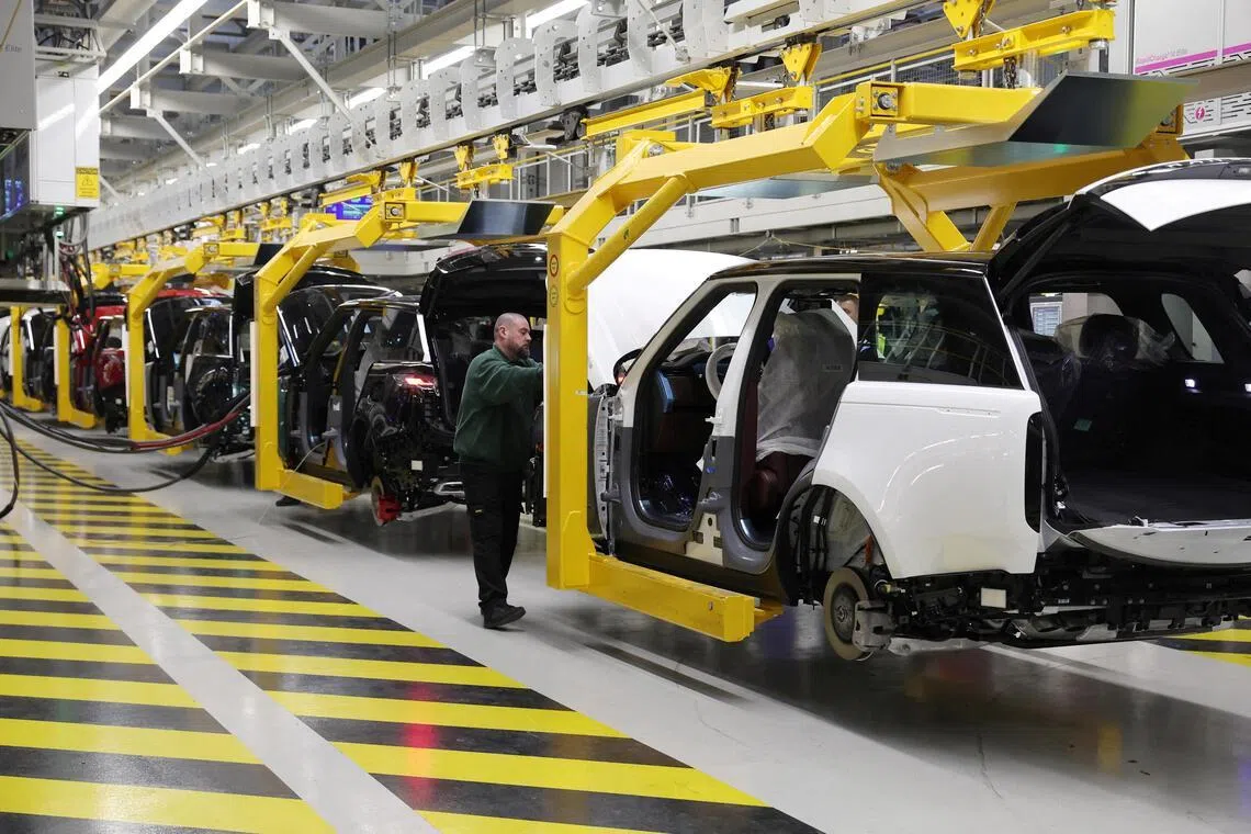 The uptick in the S&P Global Purchasing Managers’ Index for manufacturing was helped by carmaker Jaguar Land Rover returning to normal after a cyberattack shutdown.