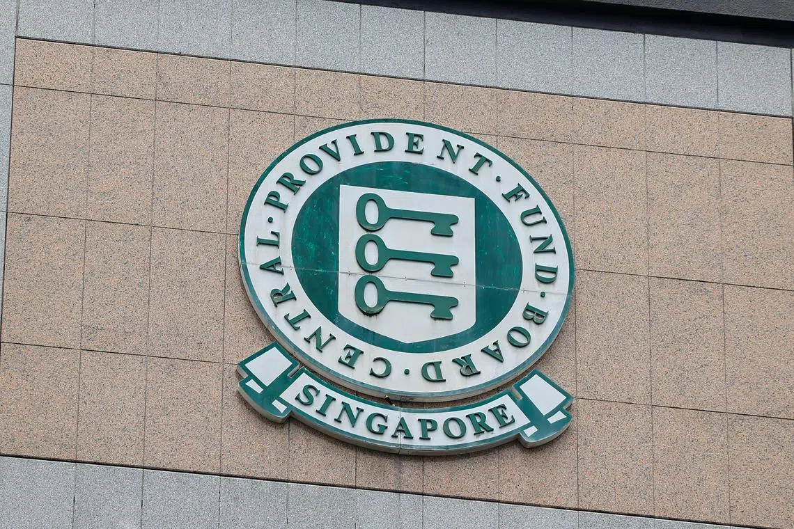 CMG20240225-NgohSB03/吴先邦/SheYing_Project3/Financial companies and Institution logos(various locations)[No. 1 Tampines Central 1UOB Tampines Centre, 529539]Generic of CPF Logo