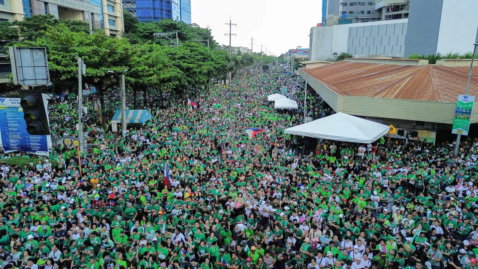 Supporters of Rodrigo Duterte gather for a rally in Davao City, in the southern island of Mindanao on March 28. Last year, Duterte himself pushed the idea of a separate Mindanao nation.