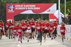 This year’s Great Eastern Women’s Run had a record number of participants for the 2-km “Mummy + Me” event.