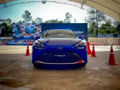 The Mirai even removes 99.5 per cent of PM2.5, the ultra-fine soot that is known to harm human health.