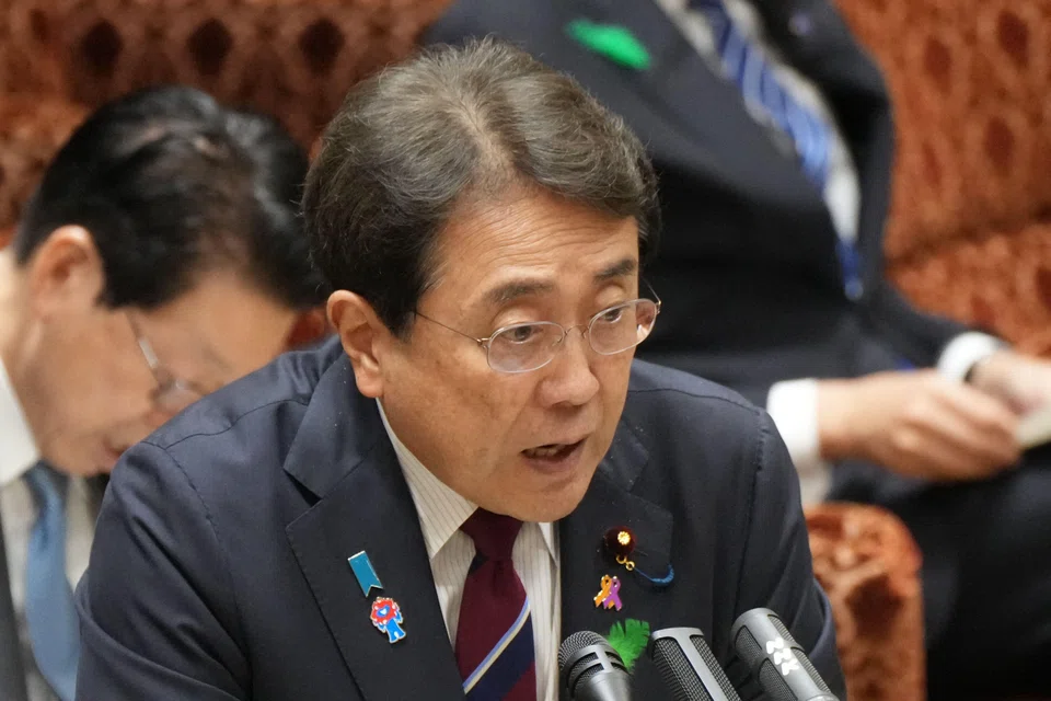 Japan's Economic Revitalisation Minister Ryosei Akazawa, the country's envoy for tariff talks with the US, answers questions during a parliamentary committee session in Tokyo, Japan, April 21, 2025. 