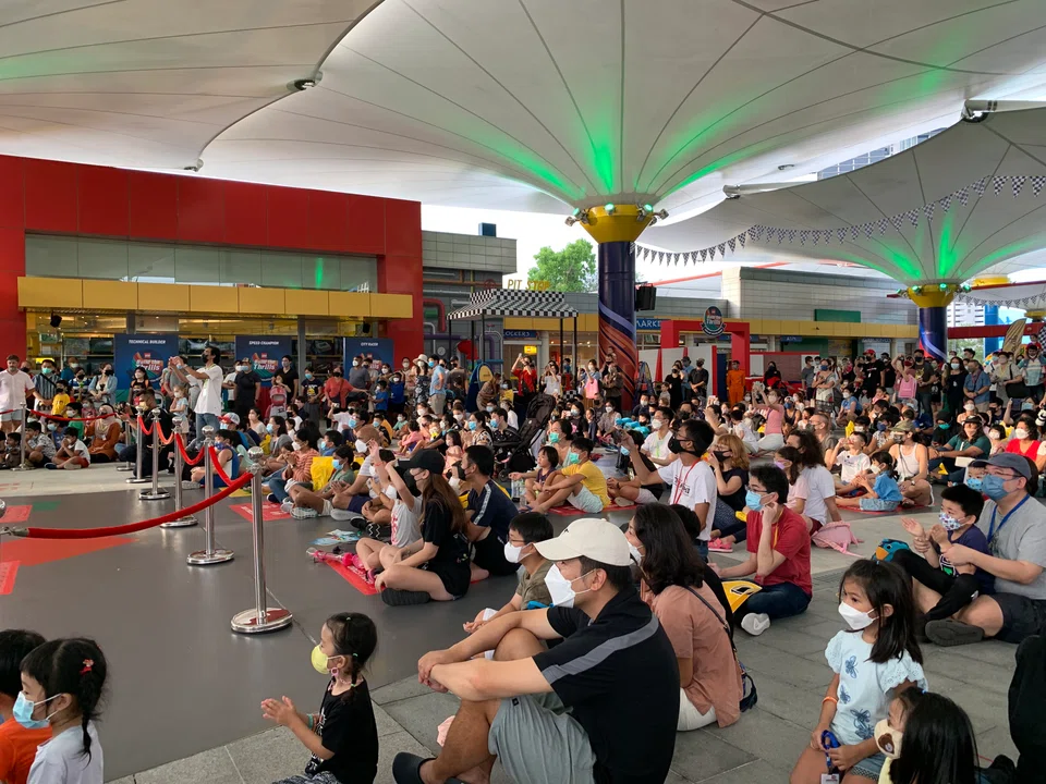Crowds at Legoland Malaysia during Good Friday’s long weekend holiday.