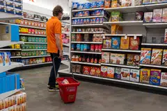 A New York City grocery: Inflation in the US has hit a 40-year high.
