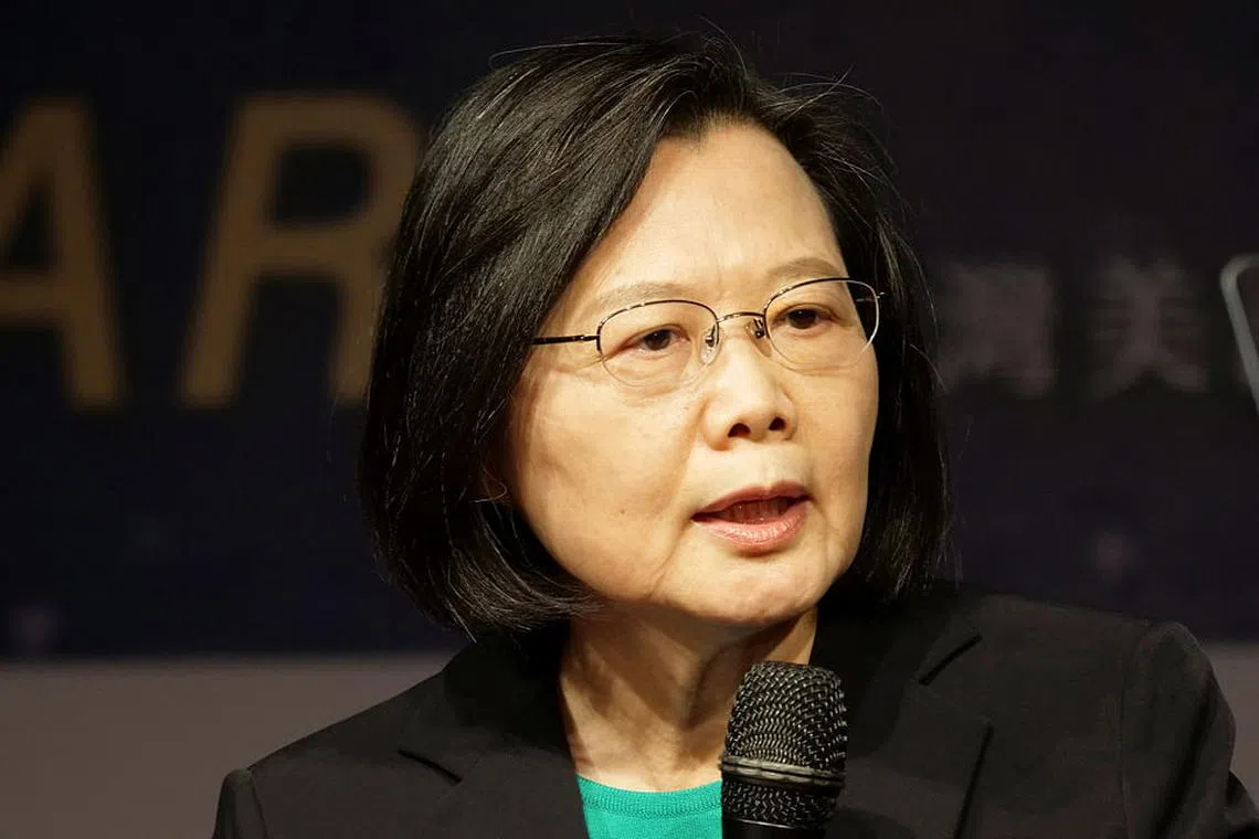 Tsai, who stepped down in May last year, has become a symbol of Taiwan’s defiance against China’s military threats. 