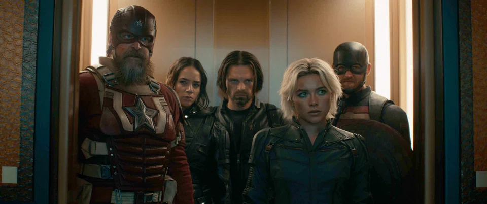 (From left) Thunderbolts starring David Harbour, Hannah John-Kamen, Sebastian Stan, Florence Pugh and Wyatt Russell earned US$76 million at the North American box office over the weekend.