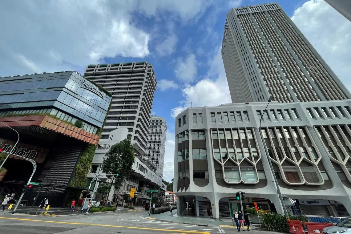 Much of Global Dragon's net asset value comes from its investment properties, comprising 12 units at Peninsula Plaza.