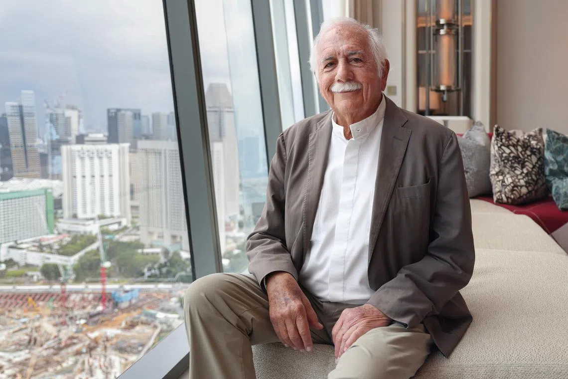 Moshe Safdie, 87, is the creative force behind several iconic landmarks in Singapore.