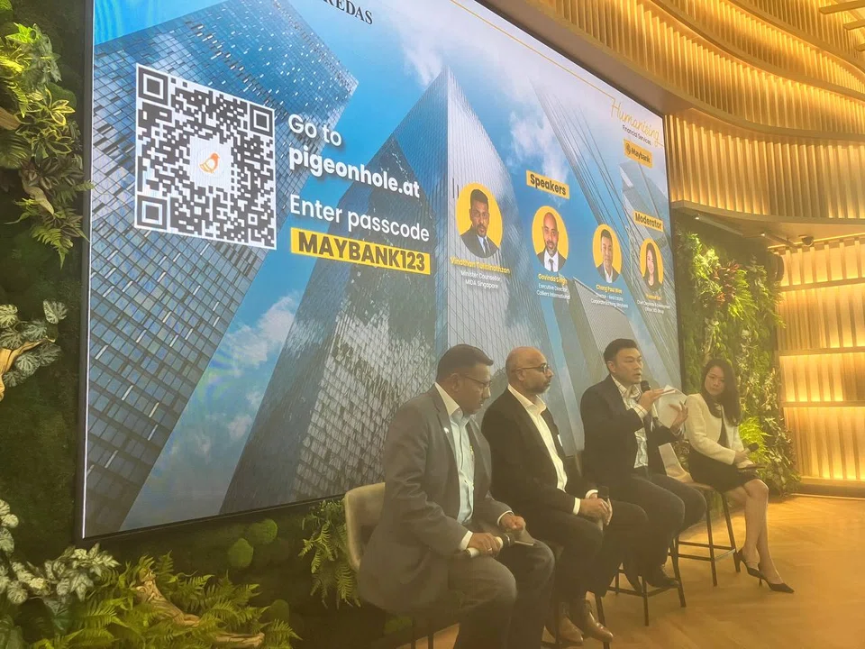 The panel discussion on Tuesday (May 6) was organised by Maybank and the Real Estate Developers’ Association of Singapore (Redas).