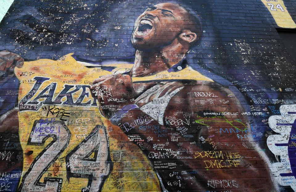 A mural of the late Lakers star Kobe Bryant covered with messages from fans in Los Angeles. In the lawsuit, Bryant’s widow Vanessa sued for emotional damages over the pictures taken at the accident site, which she feared would one day surface on the Internet.