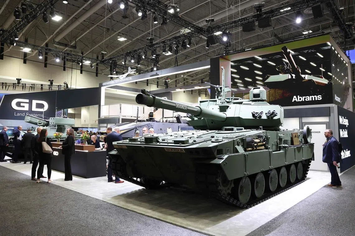 The 10 largest spenders in 2023, led by the United States (top), China and Russia, all increased their military spending.