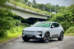 The Polestar’s Swedish DNA is written all over this car’s design, with clean exterior lines.