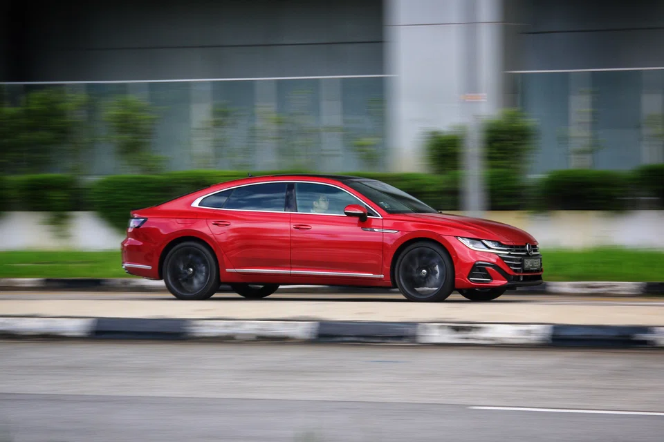 After a mid-life refresh, the Volkswagen Arteon is now on sale with glitzier lamps, reshaped bumpers and new cabin features.