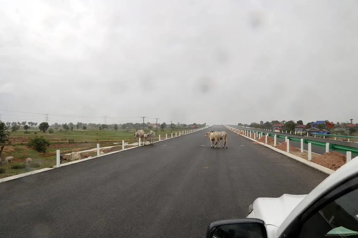 Funded by the Chinese, a highway linking Sihanoukville with Cambodia's capital city Phnom Penh is slated to open in July. It will be the country’s first highway.