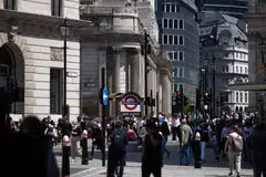 The S&P Global UK Composite PMI's employment gauge dropped to 45.1, its lowest since February.