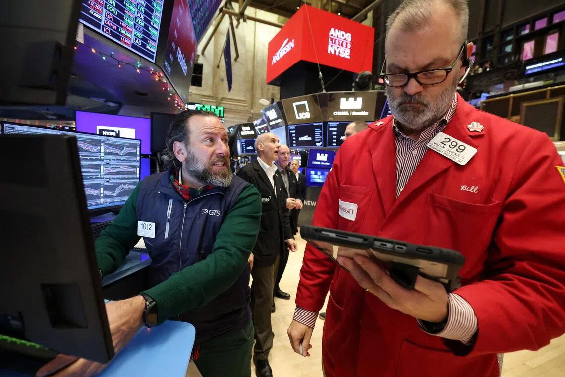 The Dow Jones Industrial Average fell 7.15 points, or 0.01 per cent, to 48,724.01. 