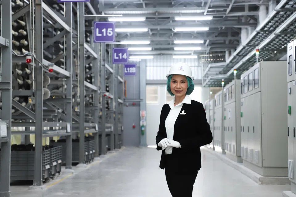 Jarinya Jirojkul, chief executive of Sri Trang Gloves. The manufacturer's revenue increased 32.1% to 6.1 billion baht.