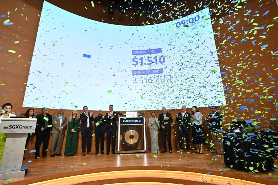 UltraGreen.ai raises US$150 million and debuts with a market capitalisation of US$1.6 billion.
