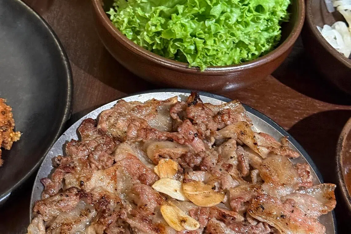 Pork bulgogi is cheap and good.