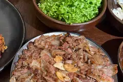 Pork bulgogi is cheap and good.