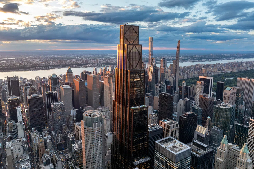 An aerial view of JPMorgan's new headquarters in New York.