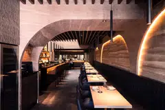 The warm lighting and discreet interiors of Pulsii.