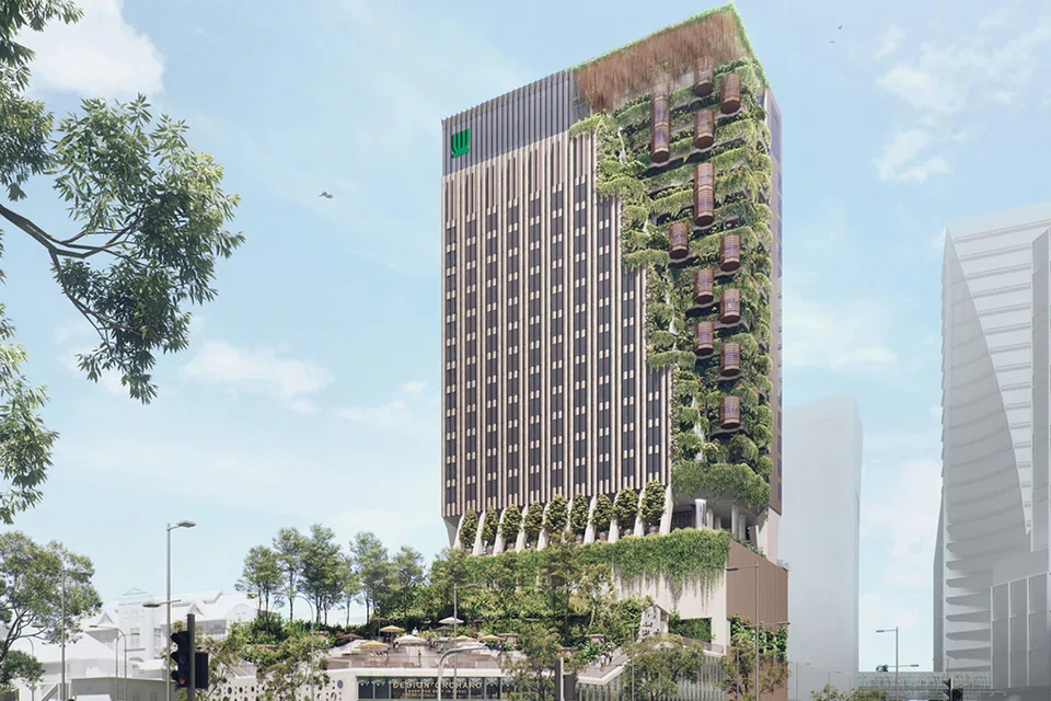 UOL Group tapped the Strategic Development Incentive Scheme to redevelop the former Faber House site in Orchard Road into a hotel that will have sky gardens and a waterfall.