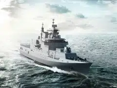 A naval vessel from Luerssen Australia, which specialises in the design, manufacture and servicing of yachts, naval and coastguard vessels.