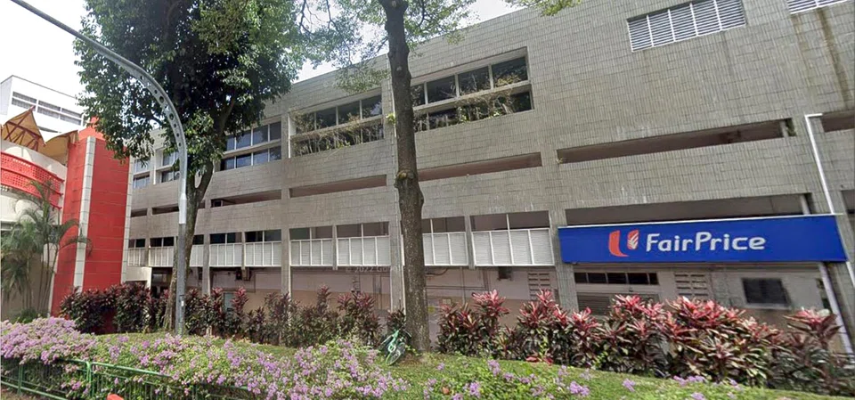 The FairPrice supermarket space at Block 166 Bukit Merah Central is part of the bundle of nine assets that JBE is buying from Mercatus.