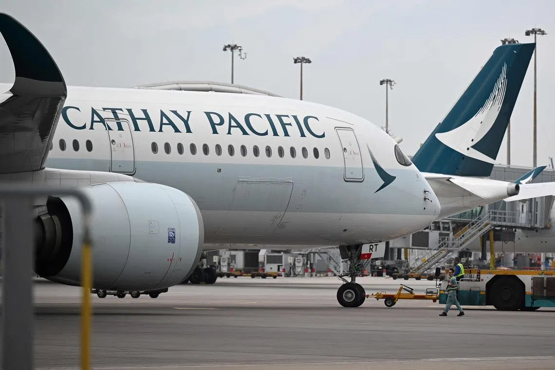 Cathay Pacific posted a 1 per cent rise in its net profit of HK$9.89 billion (S$1.7 billion) for the year ended Dec 31, compared with HK$9.79 billion a year earlier as the holiday boost was partly offset by normalising ticket prices.
