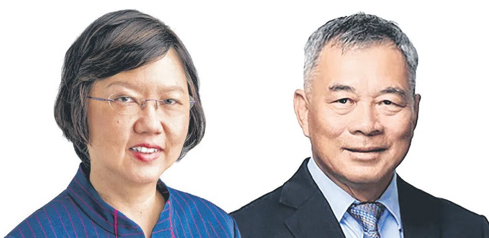 Tan Ching Yee (left) will take over from Richard Lim as EMA chairman after he steps down on Sep 30.