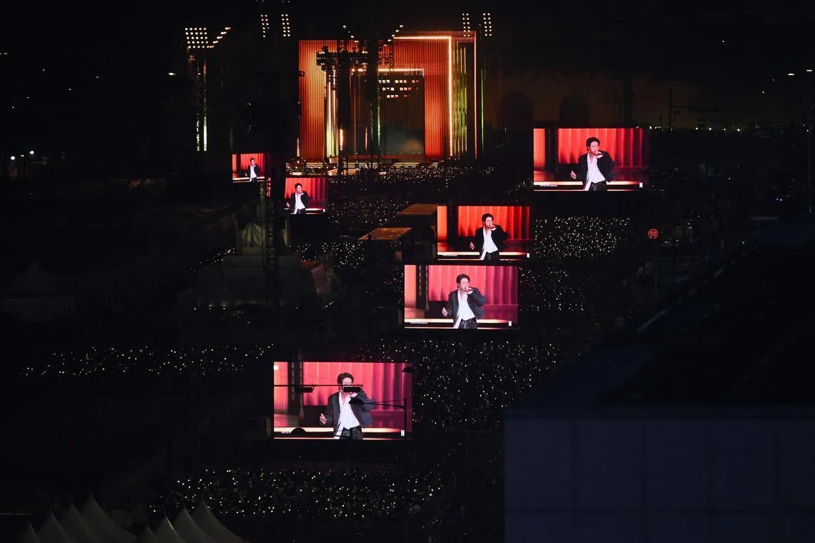 Following a free public comeback concert, K-pop phenomenon BTS will set off on a world tour in April.