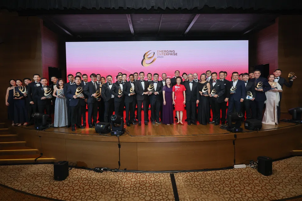 All finalists for the Emerging Enterprise Awards 2024. This is the second year that applications were opened to emerging businesses across the region. Over 650 applications from a broad mix of industries were received, more than 200 of which were from Hong Kong, Malaysia and Indonesia. A total of 30 companies were selected as finalists and the winners were decided by a panel of judges from established corporations.