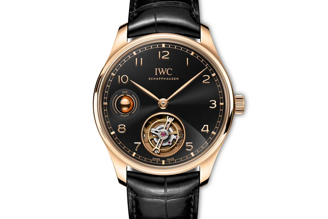 The IWC Portugieser Hand-Wound Tourbillon Day and Night embodies the essence of brand's technical expertise and design excellence