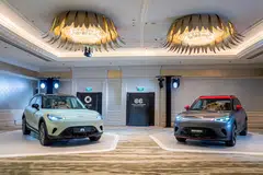 The new Smart #1 electric cars are planned for a public launch on Apr 22.