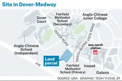 The maiden government land sales site in the new Dover-Medway neighbourhood is bounded by Dover Road and the future Dover Drive.