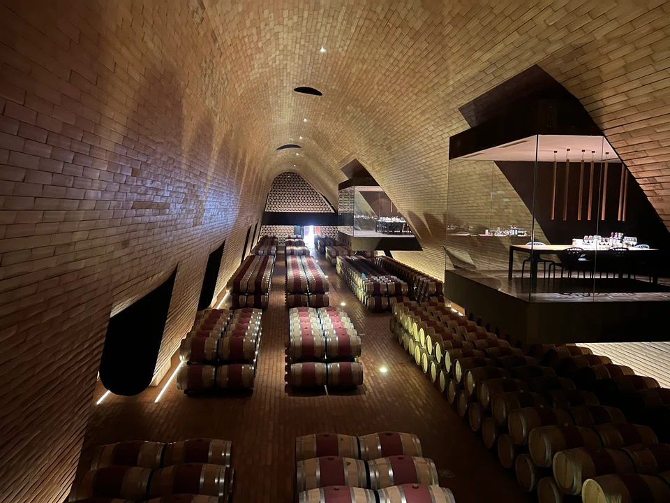 Marchesi Antinori’s cavernous ageing cellars at their Bargino winery.