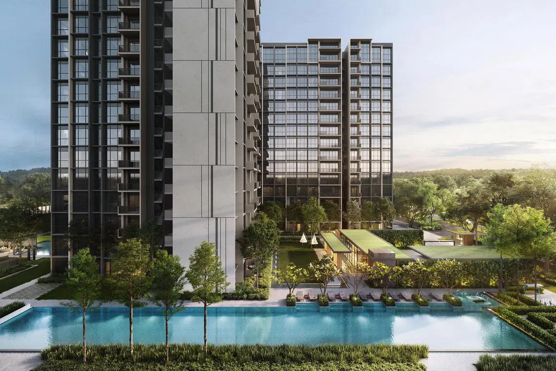 Executive condo projects such as Altura (above) and Lumina Grand achieved 61 and 53 per cent sales respectively over their launch weekends.