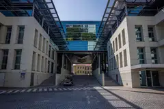 Buildings inside the Bank of Thailand complex. The Monetary Policy Committee voted five to two to maintain the one-day repurchase rate steady at a decade-high 2.5 per cent.