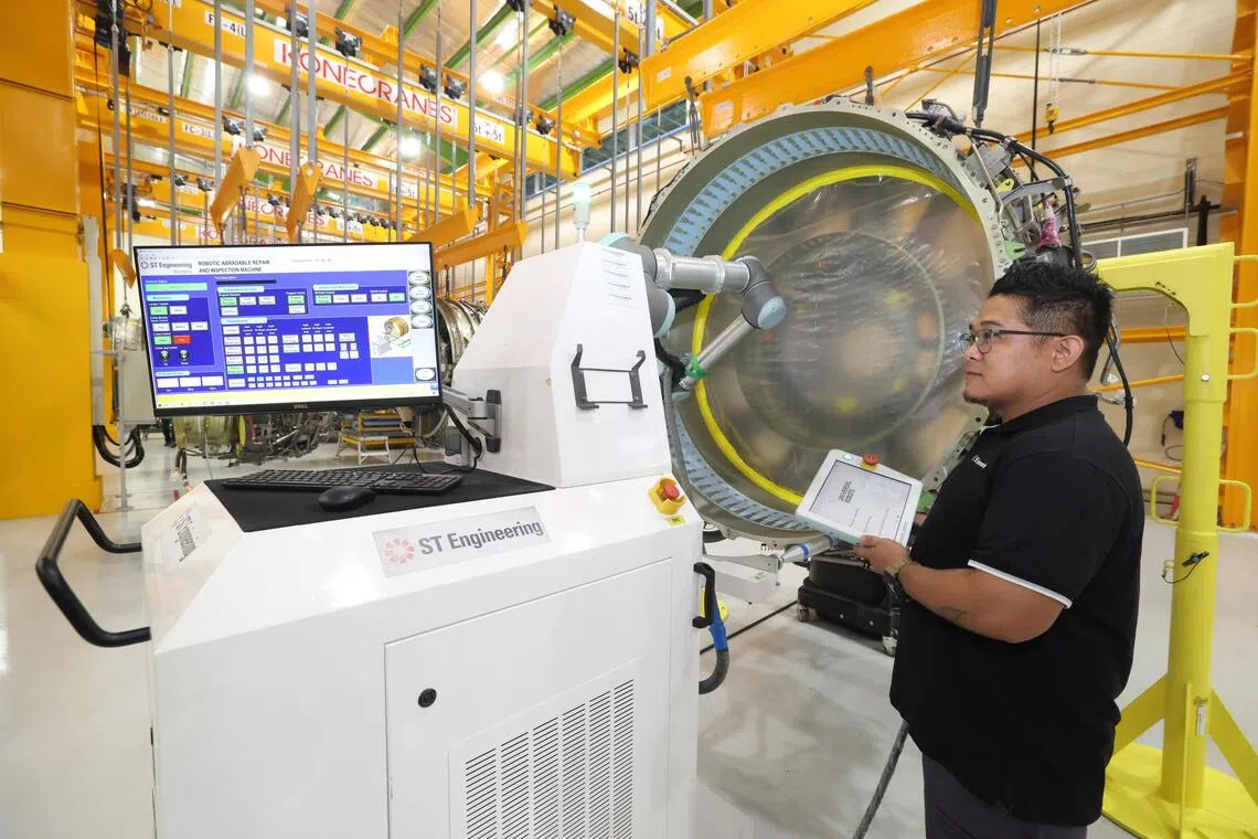 Demand for ST Engineering's engine maintenance, repair and overhaul activities is said to be strong.