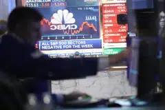The Nasdaq Composite dropped 26.47 points, or 0.25 per cent, to 10,766.20 at the opening bell. 