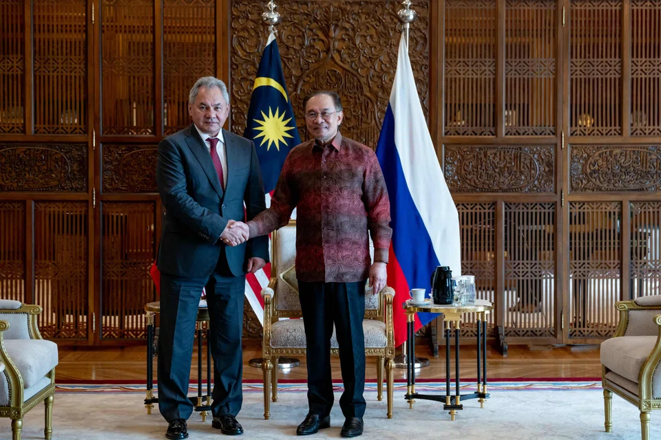 Russian Security Council Secretary Sergei Shoigu met Malaysian Prime Minister Anwar Ibrahim on Thursday (Feb 27) in Putrajaya. The two discussed several issues to improve bilateral relations, including matters concerning defence, security and economics.