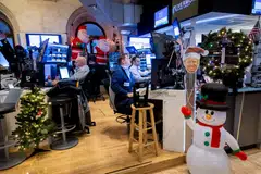 The Dow Jones Industrial Average finished 0.6 per cent lower at 43,449.90 on Tuesday.