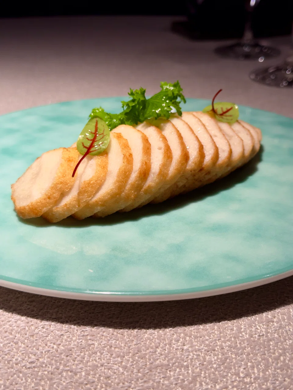 Home-made fish cake.