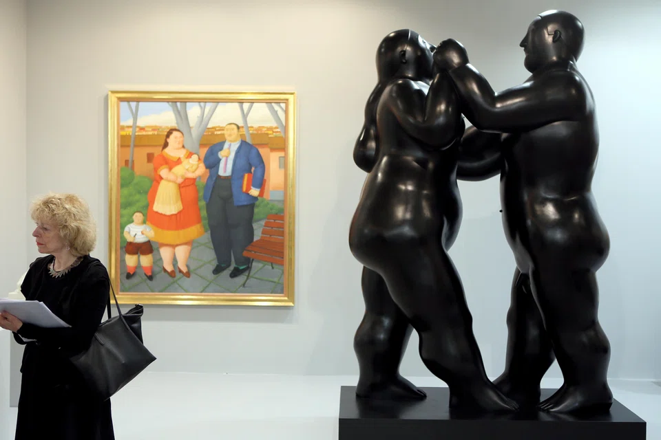 The works of Fernando Botero frequently appear in Singapore art fairs and galleries.