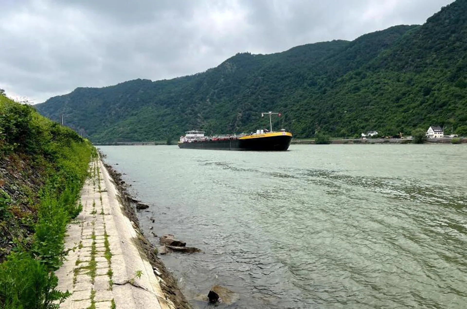 German industry output at risk as heat wave dries up Rhine river