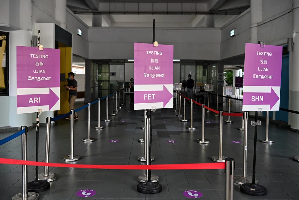 The JTVCs conduct both antigen rapid tests and polymerase chain reaction tests. 