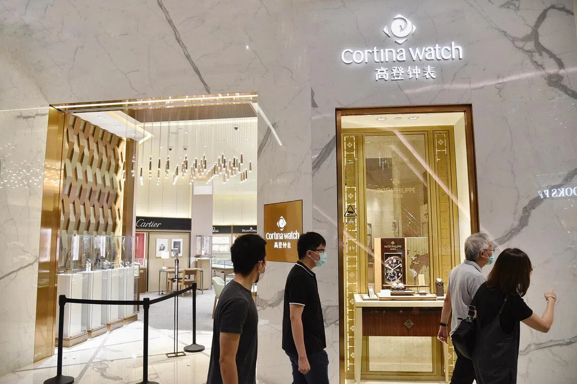 Cortina's Hong Kong subsidiaries are being sued to restrain them from selling Franck Muller watches.