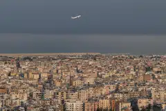 A plane taking off from an airport in Lebanon. In modern conflicts, states often lack full visibility over their territory. Airspace may be legally open while operationally unsafe.